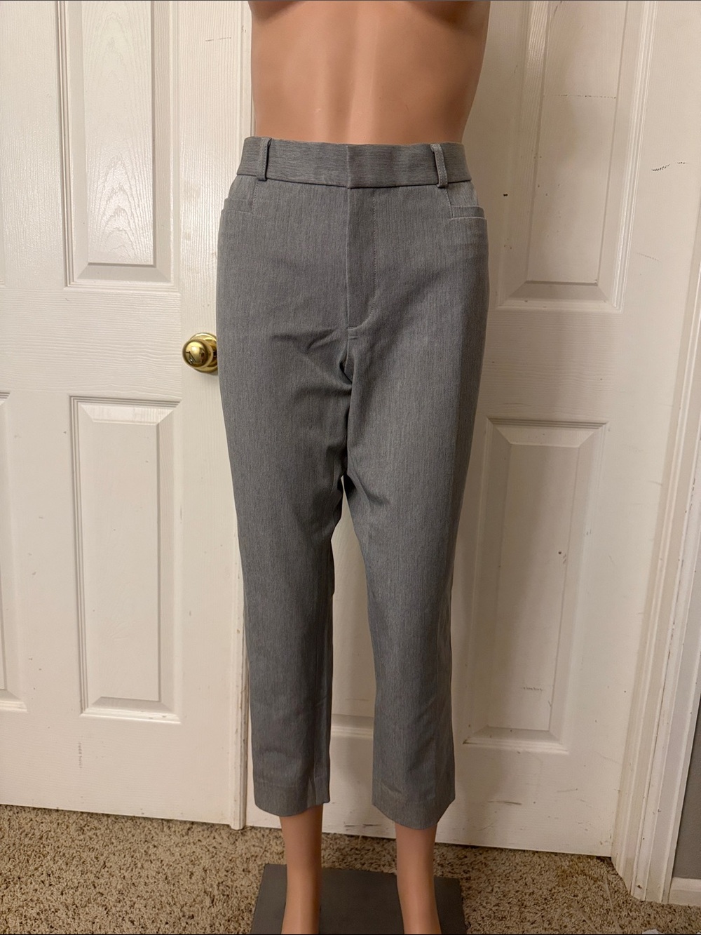 Banana Republic Classic Gray Straight-Leg Dress Pants